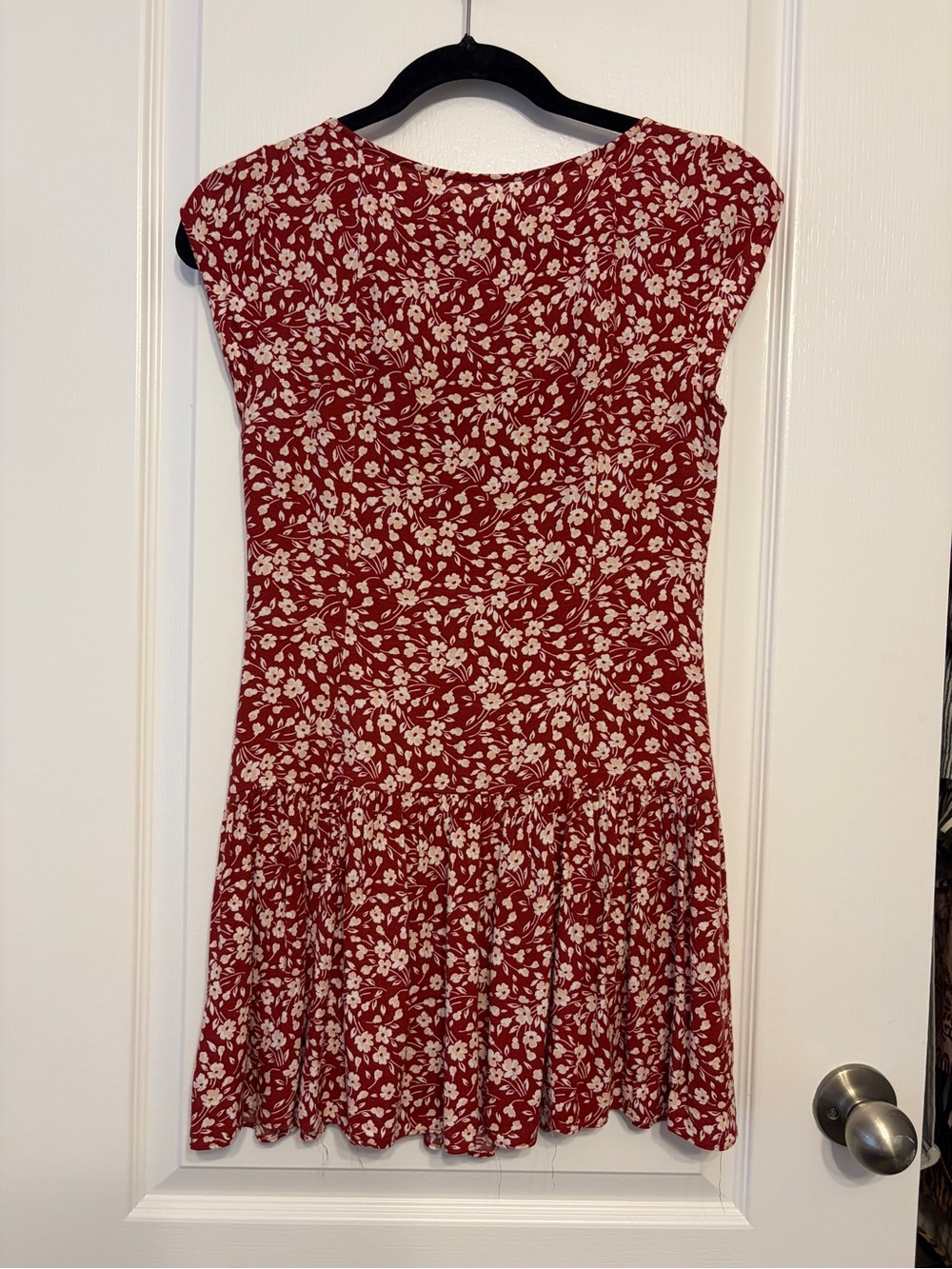 Reformation Burgundy Red Floral Short Dress - Picture 3 of 4